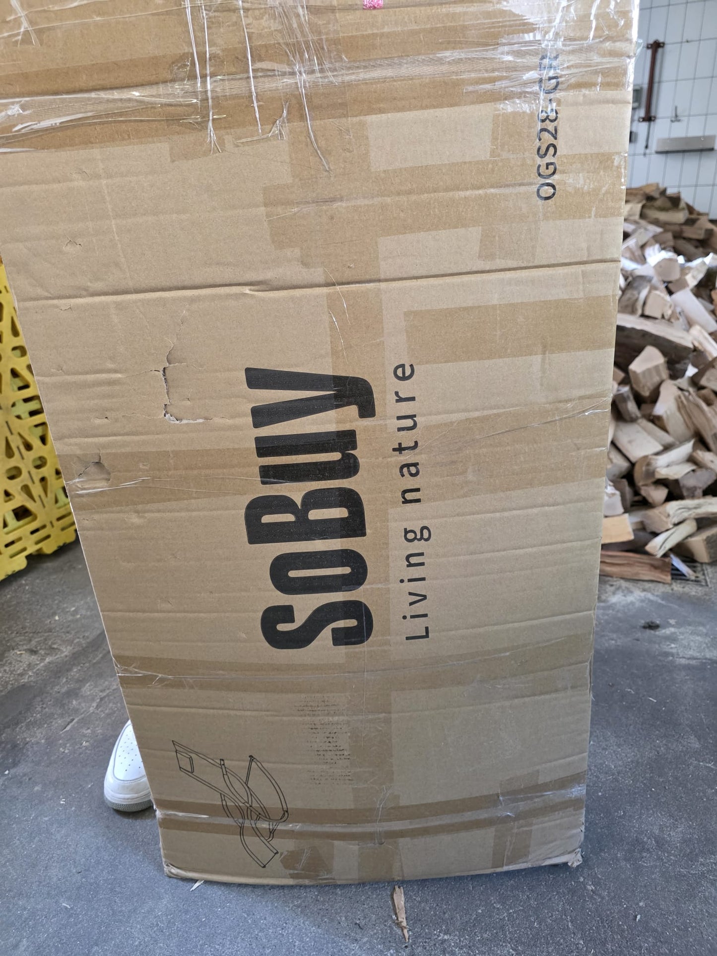 SoBuy Gartenliege Grün 150cm