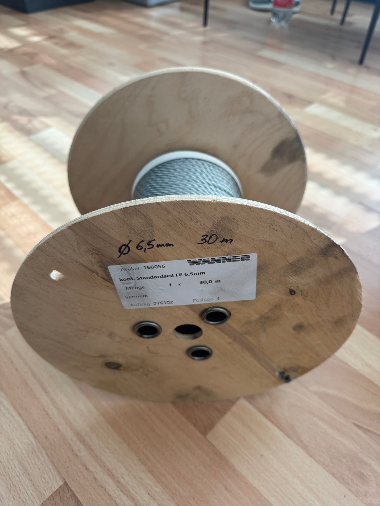 Wanner Stahlseil 30m 6,5mm